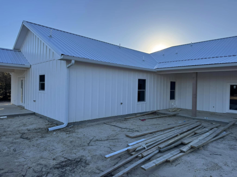 new-home-construction-with-roofing-trusted-gutter-contractor