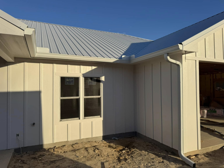 new-house-gutter-repair-outside-view-sunshine-guttering-job