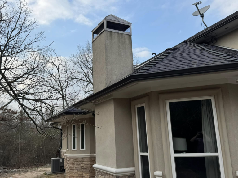 residential-gutter-solutions-modern-home-roof-chimney-detail
